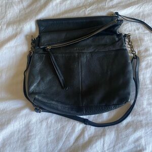 Margot New York
Black Leather crossbody bag.